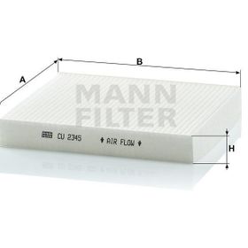 Mann CU2345 İç Mekan Filtresi