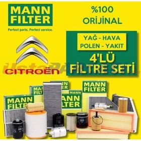Mann Filter Citroen C-Elysee 1.6 HDI 2013-2020 Filtre Bakım Seti