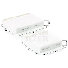 Mann Filter Citroen C3 2010-2015 Polen Filtresi