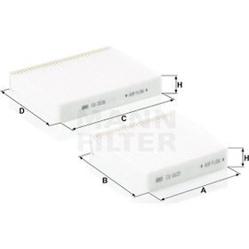 Mann Filter Citroen C3 2010-2015 Polen Filtresi