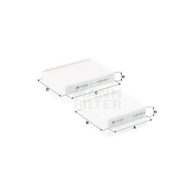 Mann Filter Citroen C3 2016-2023 Polen Filtresi