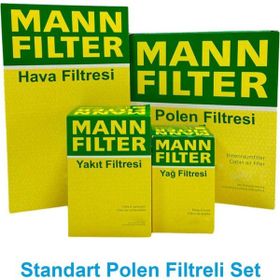 Mann Filter Citroen C4 Cactus 1.6 E-HDI 2014-2017 Filtre Bakım Seti
