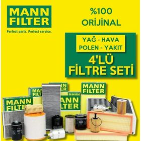 Mann Filter Fiat Egea 1.3 Euro 5 2016-2020 4'lü Filtre Bakım Seti
