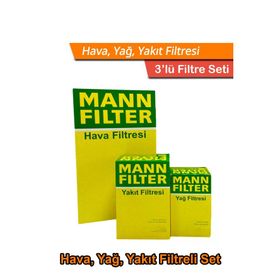 Mann Filter Mercedes Sprinter Euro 5 Filtre Bakım Seti Hava+Yağ+Yakıt Filtresi