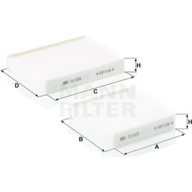 Mann Filter Peugeot 207 2006-2012 Polen Filtresi
