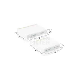 Mann Filter Peugeot 208 2012-2019 Polen Filtresi