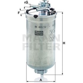 Mann Filter Seat Cordoba 1.4 TDI AMF 2003-2006 Yakıt Filtresi