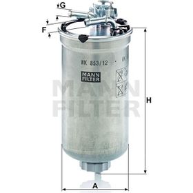 Mann Filter Skoda Fabia 1.4 TDI 2004-2006 Yakıt Filtresi