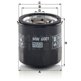 Mann MW6001 Yağ Filtresi