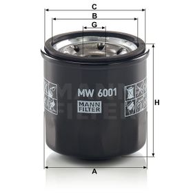 Mann MW6001 Yağ Filtresi