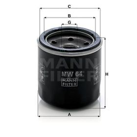 Mann MW64 Yağ Filtresi