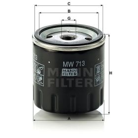 Mann MW713 Yağ Filtresi