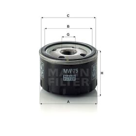 Mann MW75 Yağ Filtresi