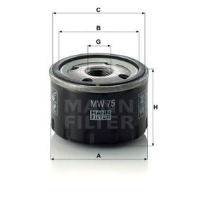 Mann MW75 Yağ Filtresi