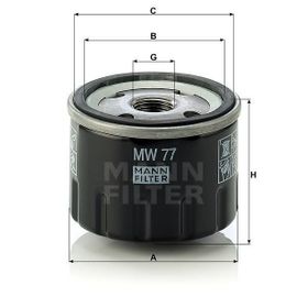 Mann MW77 Yağ Filtresi