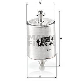 Mann MWK44 Yakıt Filtresi