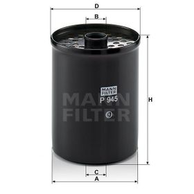 Mann P945X Yakıt Filtresi