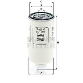 Mann PL100/2 Yakıt Filtresi