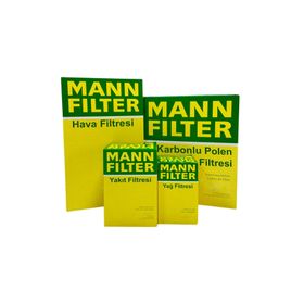 Mann Seat Leon 1.6 16V Benzinli 2000-2005 Hava Yağ Yakıt Karbonlu Polen Filtre Bakım Seti