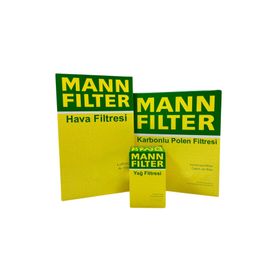 Mann VW Passat B5.5 1.6 Benzinli 2001-2005 Hava Yağ Karbonlu Polen Filtre Bakım Seti
