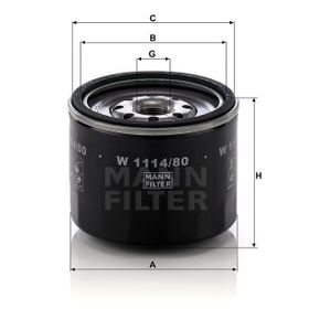 Mann W1114/80 Yağ Filtresi
