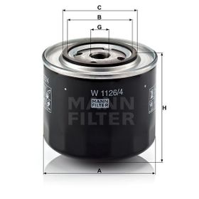 Mann W1126 Yağ Filtresi