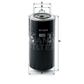 Mann W1170/15 Yağ Filtresi