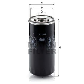 Mann W1170/7 Yağ Filtresi