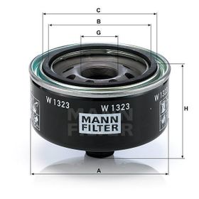 Mann W1323 Yağ Filtresi