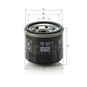 Mann W6011 Yağ Filtresi