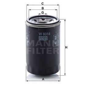Mann W6014 Yağ Filtresi