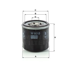 Mann W6018 Yağ Filtresi