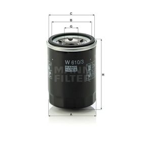 Mann W610/3 Yağ Filtresi