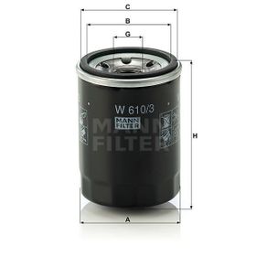 Mann W610/3 Yağ Filtresi