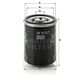 Mann W610/7 Yağ Filtresi