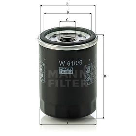Mann W610/9 Yağ Filtresi