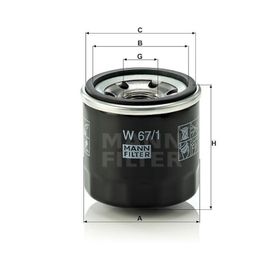 Mann W67/1 Yağ Filtresi