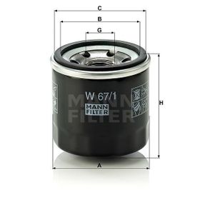Mann W67/1 Yağ Filtresi