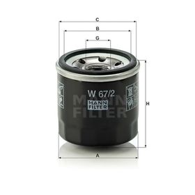 Mann W67/2 Yağ Filtresi