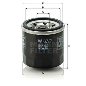 Mann W67/2 Yağ Filtresi
