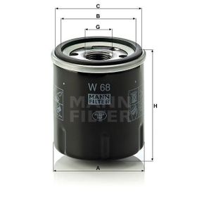 Mann W68 Yağ Filtresi