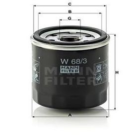 Mann W68/3 Yağ Filtresi