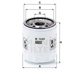 Mann W7030 Yağ Filtresi