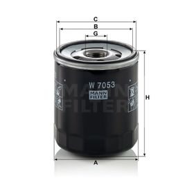 Mann W7053 Yağ Filtresi