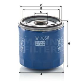 Mann W7056 Yağ Filtresi