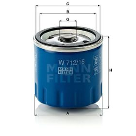 Mann W712/15 Yağ Filtresi