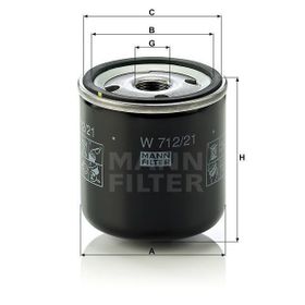 Mann W712/21 Yağ Filtresi
