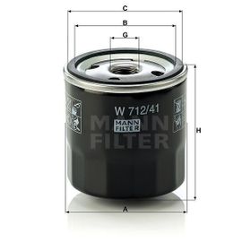 Mann W712/41 Yağ Filtresi