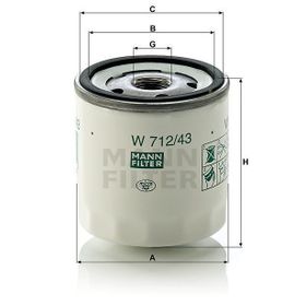 Mann W712/43 Yağ Filtresi