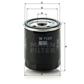 Mann W712/6 Yağ Filtresi